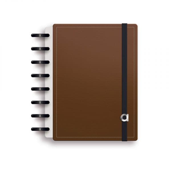 Ambar Caderno Inteligente EcoSmart PU A5 100gr 100F Castanho 1 un.