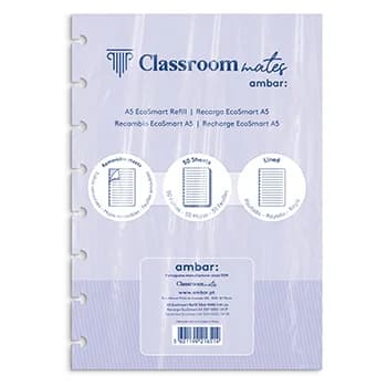 Ambar Recarga para Caderno Inteligente EcoSmart A5 50Fl Pautado 1 un.