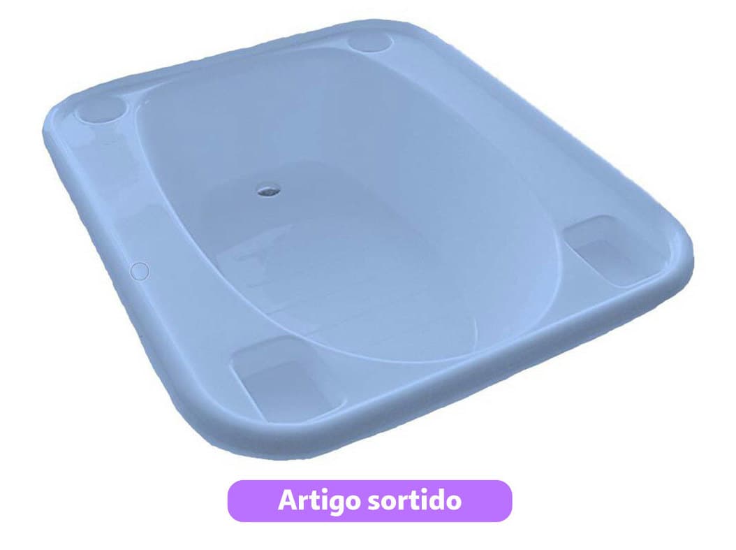 BANHEIRA ENCASTRÁVEL KANGURU 79X66.5X21.5CM CORES SORTIDAS