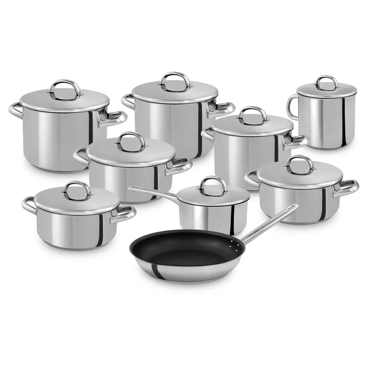 Silampos Trem de Cozinha Europa Aço Inoxidável Id 9 Peças