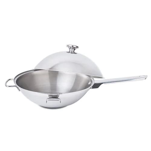 Silampos Cataplana Wok Faro Redondo Inox 28x20 cm 3.4 Litros Cinzento
