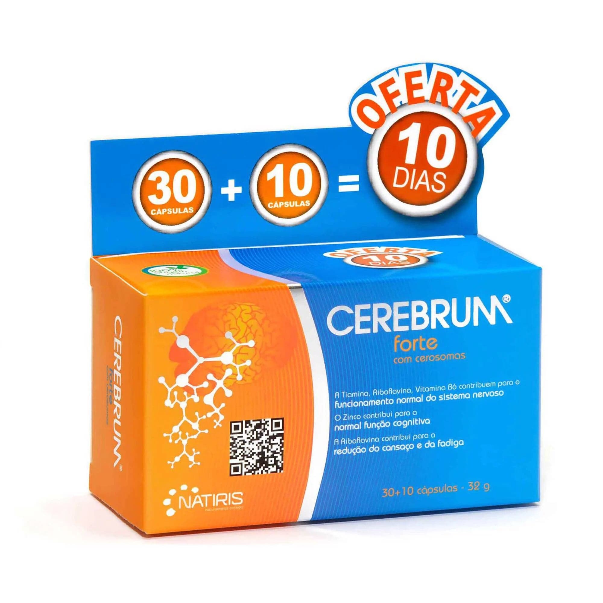CEREBRUM FORTE CÁPSULAS X30 + OFERTA 10 CÁPSULAS | WOWFARMA