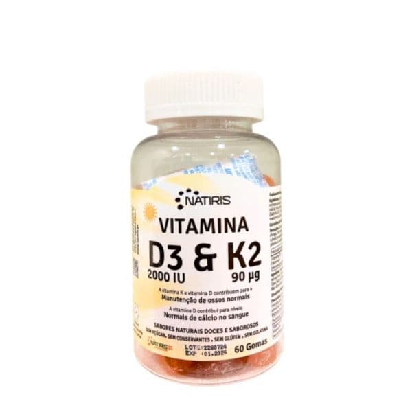 Natiris Vitamina D3 & K2 60 Gomas