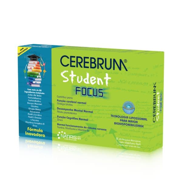 Natiris Cerebrum Student Focus 20 Ampolas