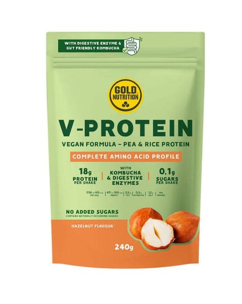 Gold Nutrition V-protein 240g Avelã