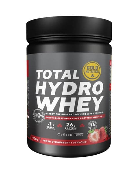 Gold Nutrition Total Hydro Whey 900gr Morango