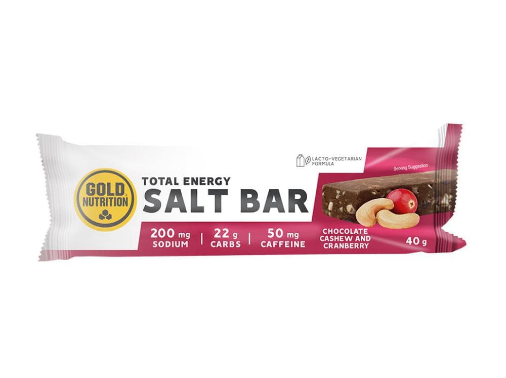 Gold Nutrition Salt Bar Chocolate e Cranberry 40g