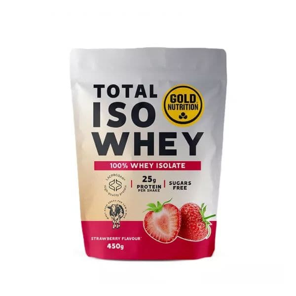 Gold Nutrition Total Iso Whey Isolate Morango 450g