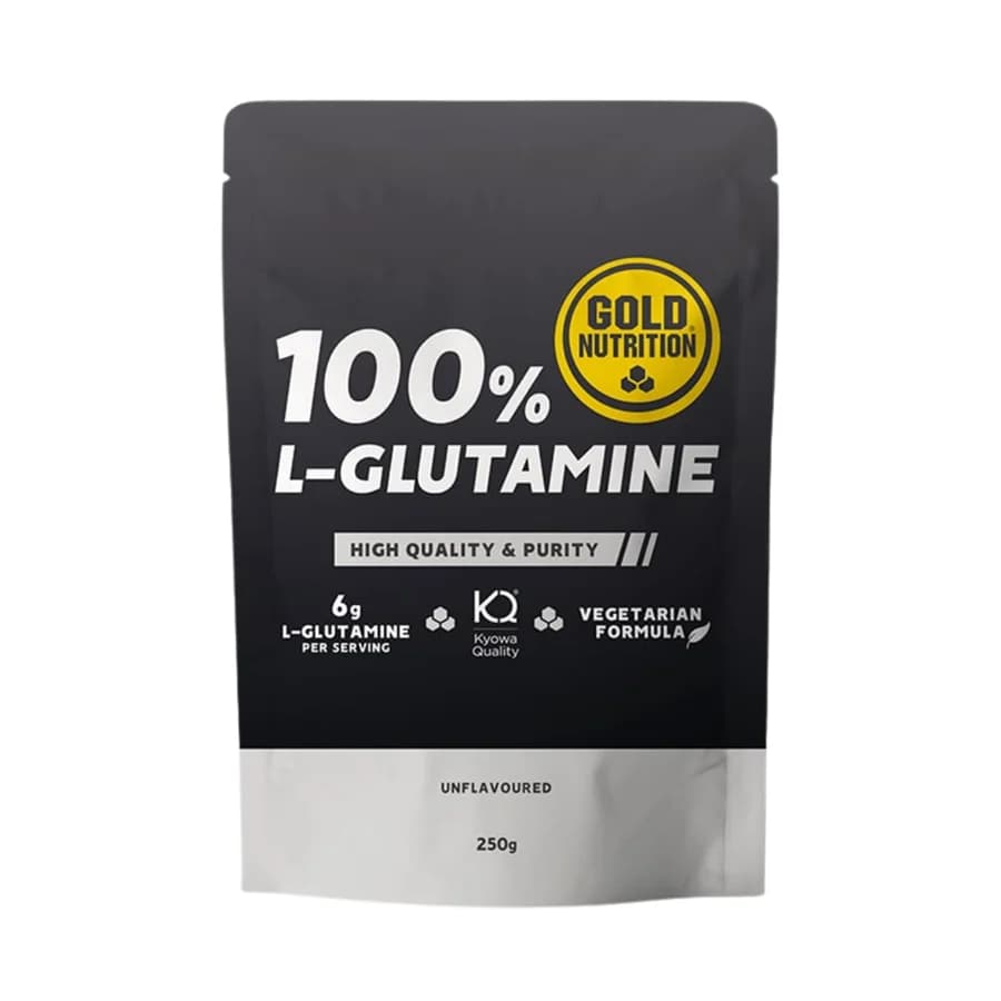 Gold Nutrition 100% L-Glutamine Powder Sem Sabor 250g