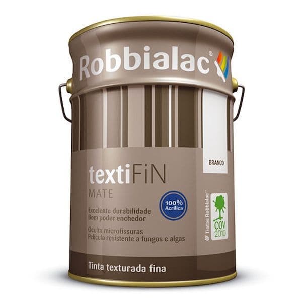 Robbialac Textifin Texturada 049 Branco 15L