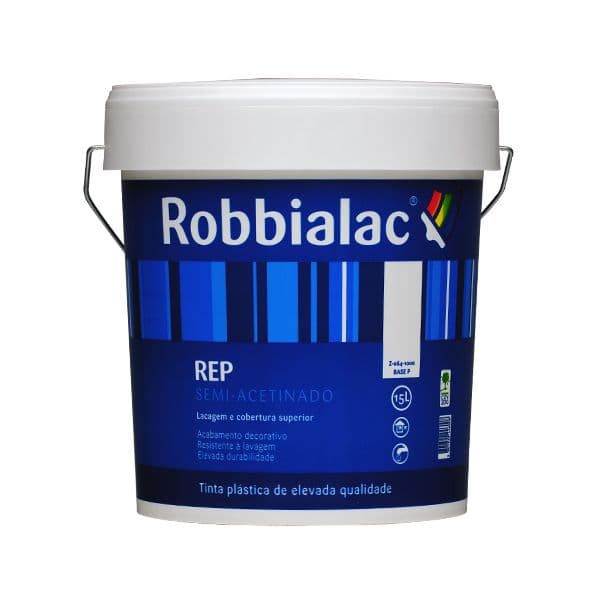 Robbialac Tinta de Interior e Exterior Semi-acetinado Rep Branco 15L - 15774430