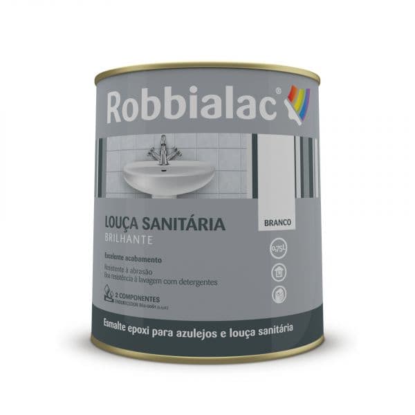 Robbialac Acabamento Louça Sanitária Casa de Banho Branco 0.75l