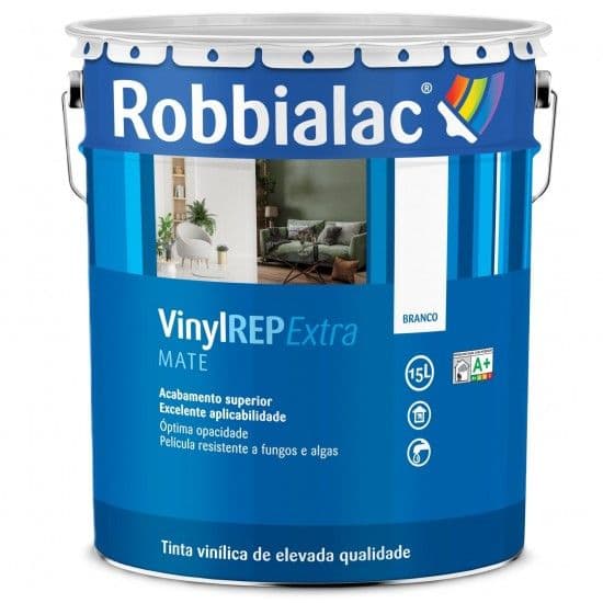 VinylREP Extra Mate Branco 15L refª 200-0001 Robbialac