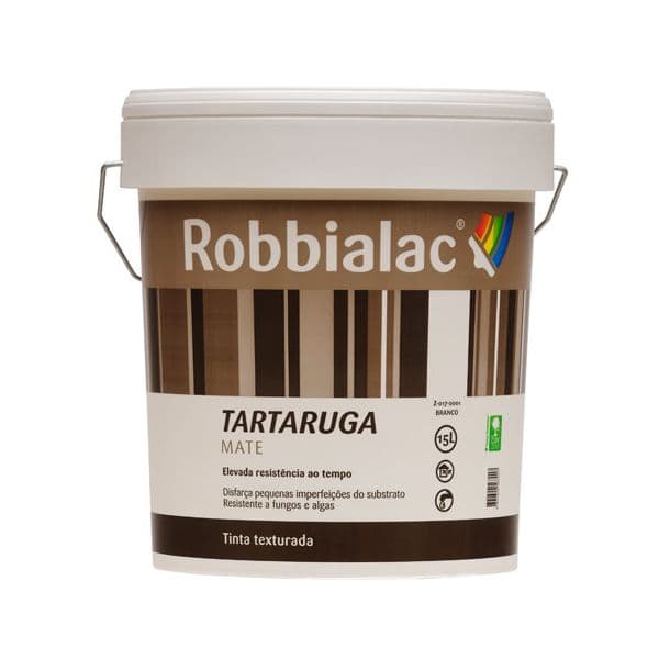 Robbialac Tinta Areia de Exterior Tartaruga Branco Mate 15L Robbialac - 14900732