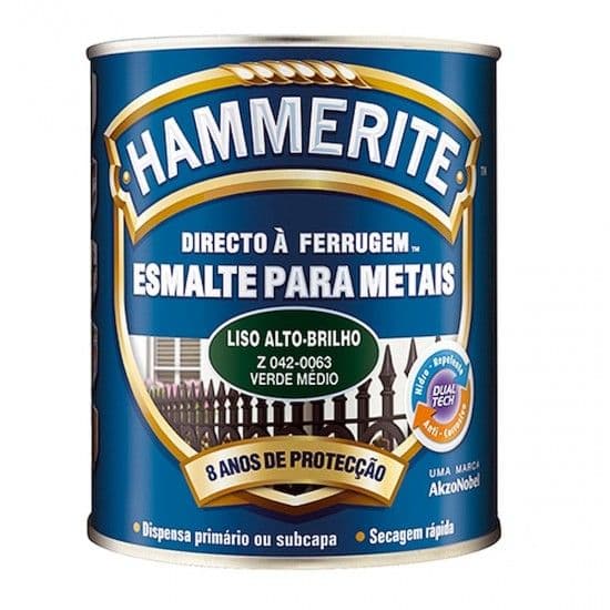 Hammerite Esmalte Antioxidante e Anticorrosivo Verde Médio 0.75l
