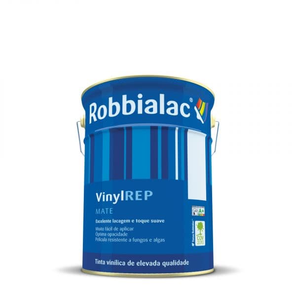 Robbialac Tinta de Interior Mate Vinylrep Branco 5L - 18725896