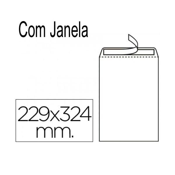 Firmo Envelope 229x324mm C4 Saco Branco c/ Janela 250 un. - 030812-F62005