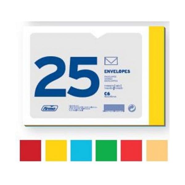 Firmo Envelope 114x162mm Verde Esmeralda C6 (25 Unid) - 030527
