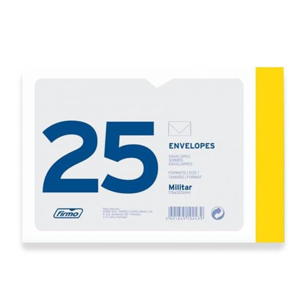 Firmo 25 un. Envelopes Militar Ouro - 70270