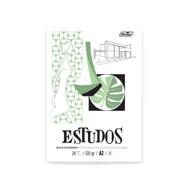 Firmo Bloco Caderno Desenho 24F 120G A2 - 83885