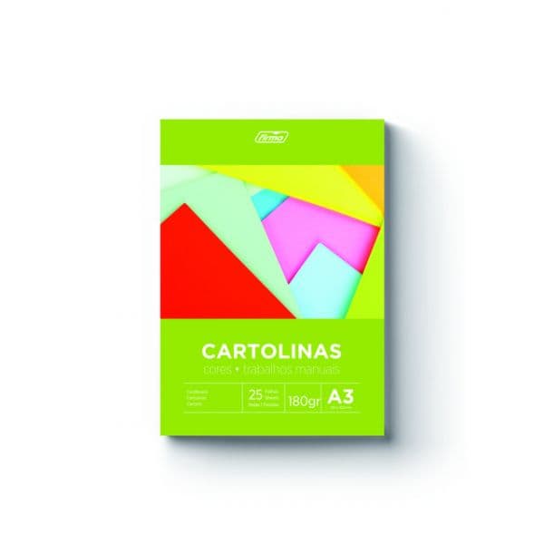 Firmo Bloco Cartolina A3 Cores Suaves 180grs 25Fls