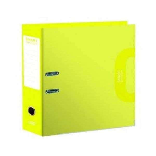 Smart Office Pasta Arquivo Lombada 80mm Larga A4 Concept Amarelo Limão - F77438