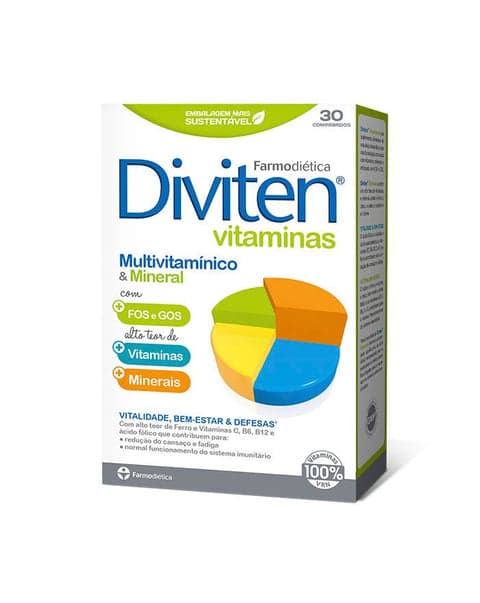Farmodietica Diviten Vitaminas 30 Comprimidos