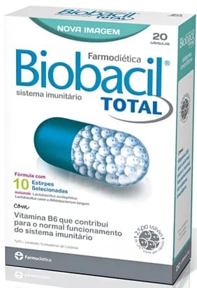 Farmodietica Biobacil Total 20 Cápsulas de 500mg