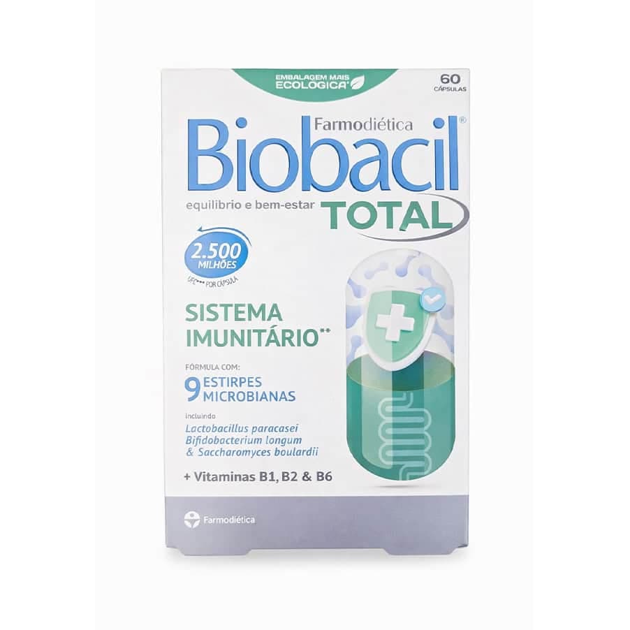 Farmodietica Biobacil Total 500mg 60 Cápsulas