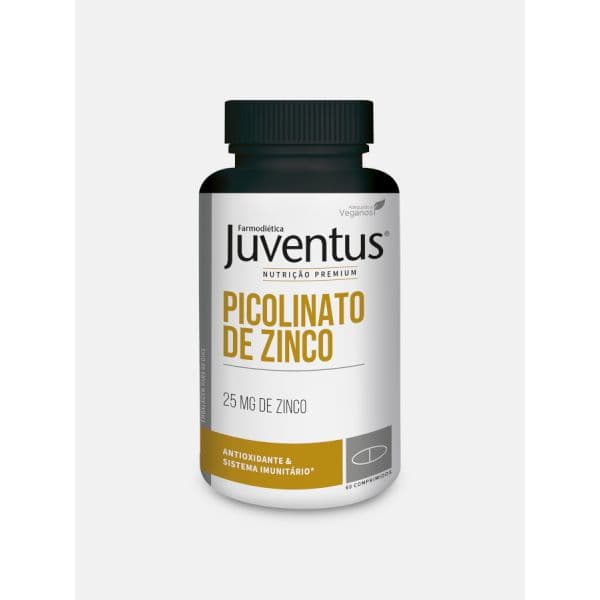 Juventus Picolinato de Zinco 25mg 60 Comprimidos