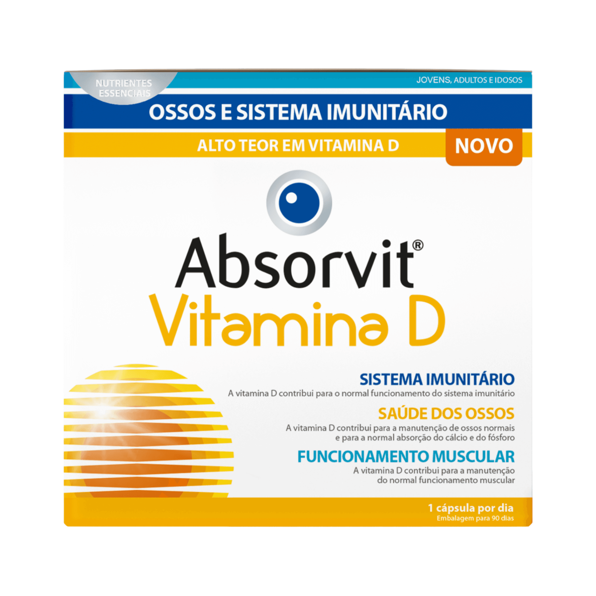 Farmodietica Absorvit Vitamina D 90 Cápsulas