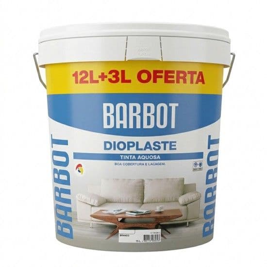 Tinta Dioplaste Branco Mate 12+3L refª 1171010015 BARBOT
