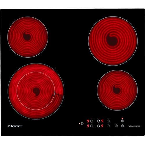 Placa de Vitrocerâmica Jocel JP4EV010162 | 59 cm | 4 Zonas | Preto