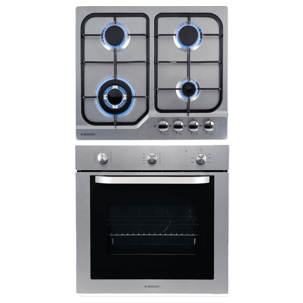 Pack Jocel Forno Elétrico 70L + Placa de Gás 4 Zonas 58cm