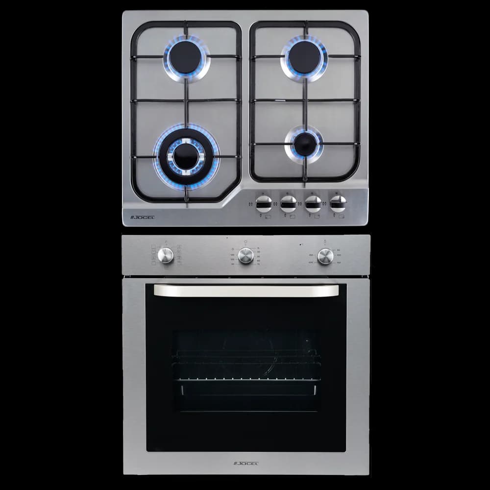 Pack Jocel Forno Elétrico 70L + Placa de Gás 4 Zonas 58cm