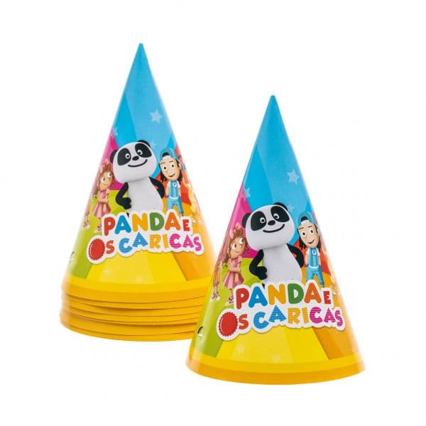 Panda e Caricas Chapéus (8 und.)