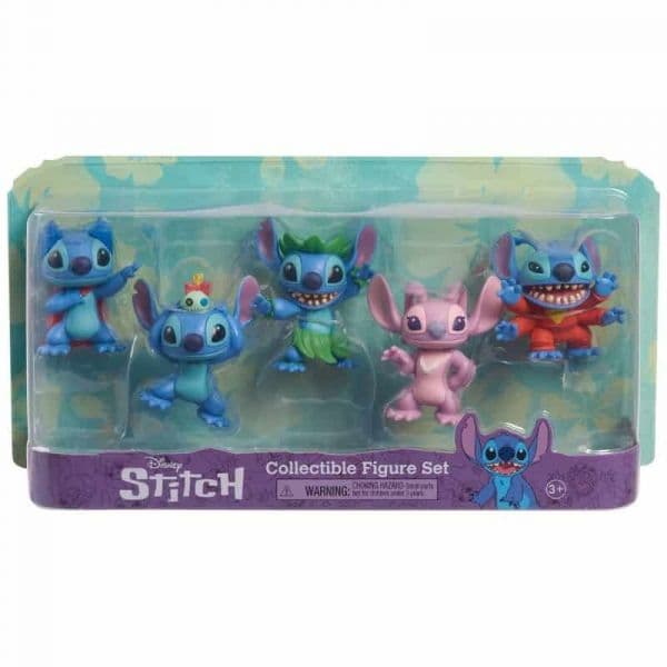 Disney Pack 5 Figuras Colecionáveis Lilo & Stitch