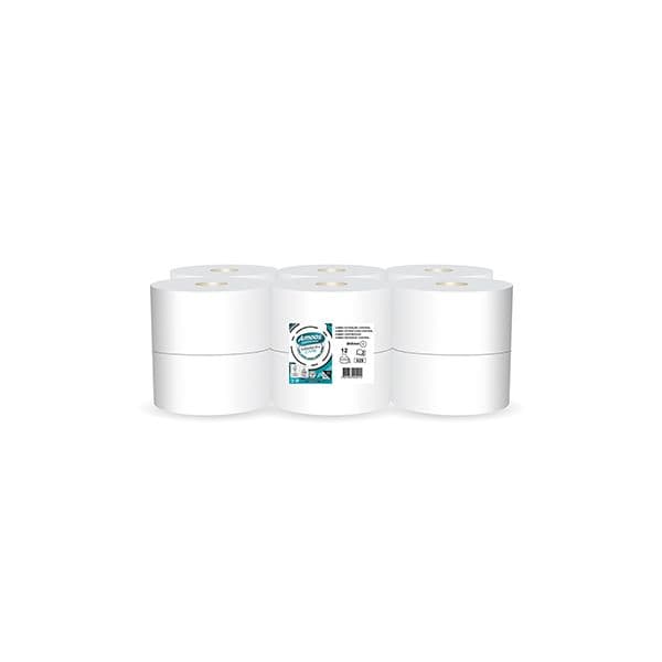 Amoos Papel Higiénico Jumbo 180mts 2 Folhas 33g Ex.Central Pack 12 Rolos