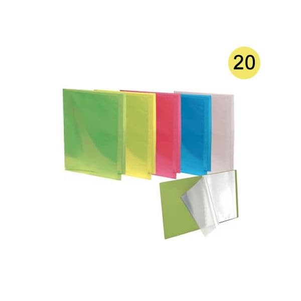 Fegol Portfolio A4 20 Bolsas 7320-05 Amarelo (40pag) - 073004732005
