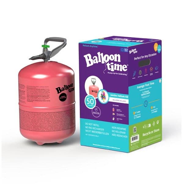 Balloontime Kit Botija de Hélio Balloon Time Grande Compacta com Balões - 080000013
