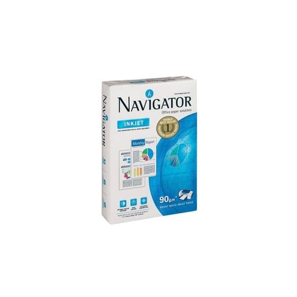 Navigator 5 un. Resmas 500 Fls Papel A4 90g Inkjet