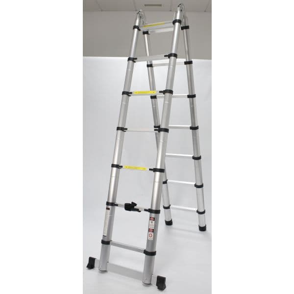 Mader Escada Articulada Alumínio 7 + 7 Degraus 4.4 m - 10059