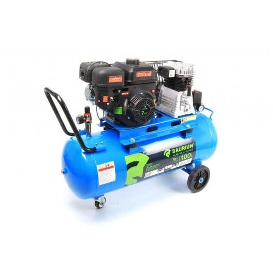 Compressor de Ar, Correias, Gasolina, 100L, 10Bar, 7HP refª 37192 SAURIUM