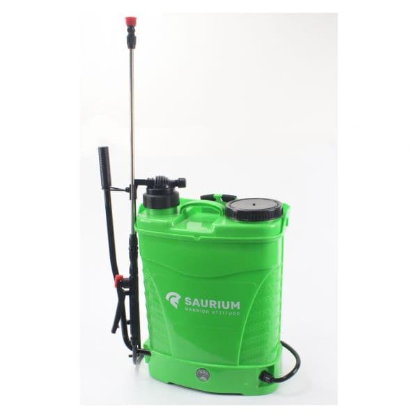 Saurium Pulverizador de Pressão 2 em 1 Manual e Bateria 16l