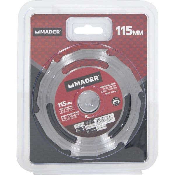 Mader Disco Tungsténio, Corte Madeira para Rebarbadora 115mm - 63230