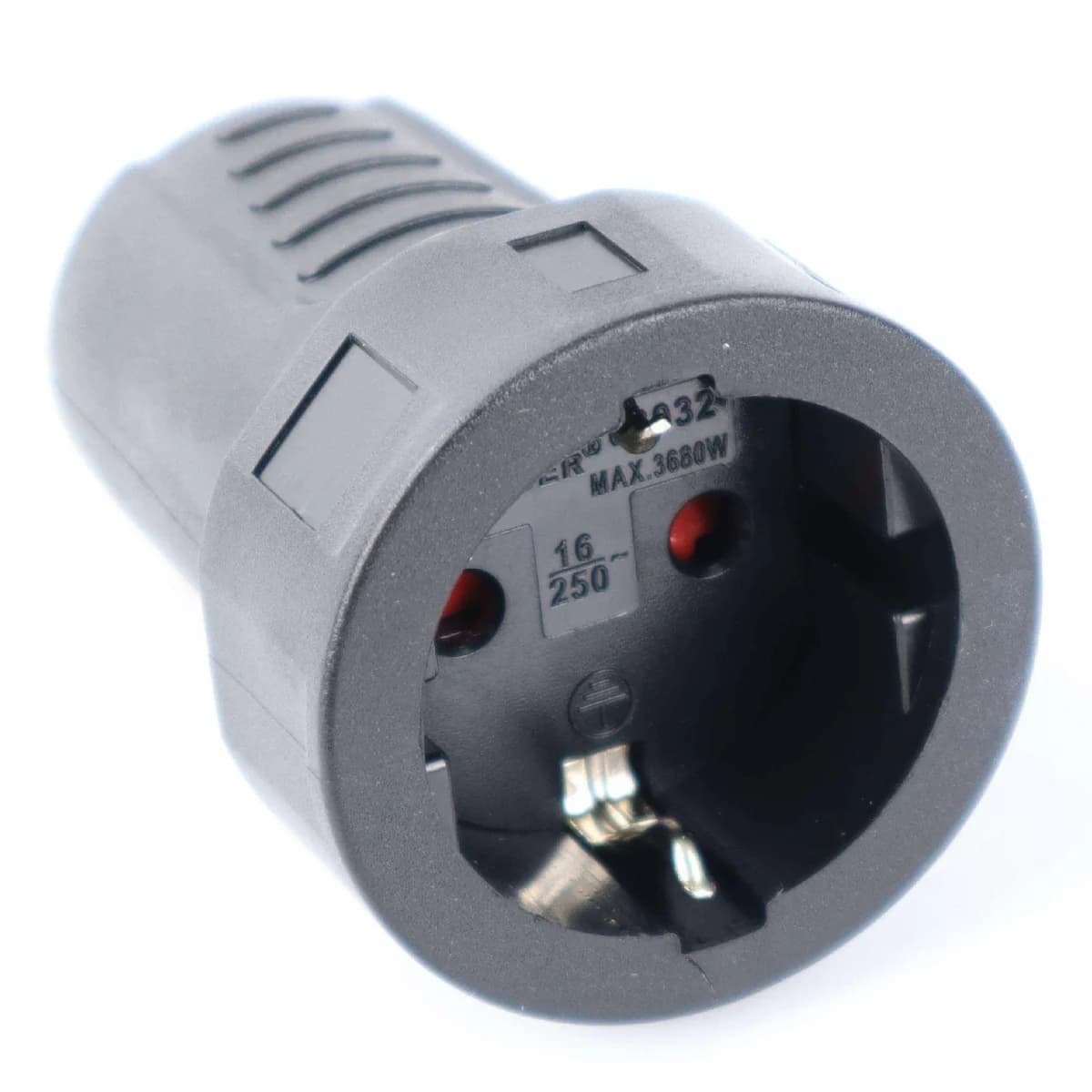 Ficha Eléctrica Fêmea, com Terra, PVC refª 68032 MADER - 68032 - Ferramentaspro.pt