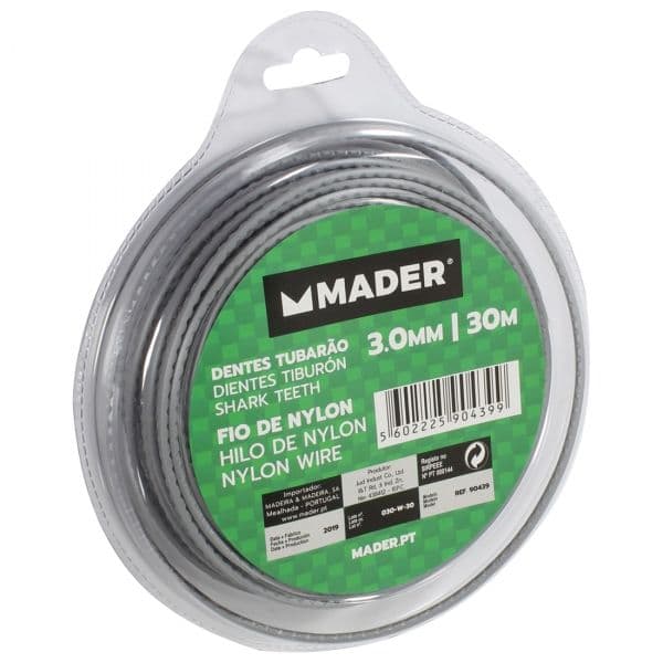 Mader Fio Nylon Dente Tubarão