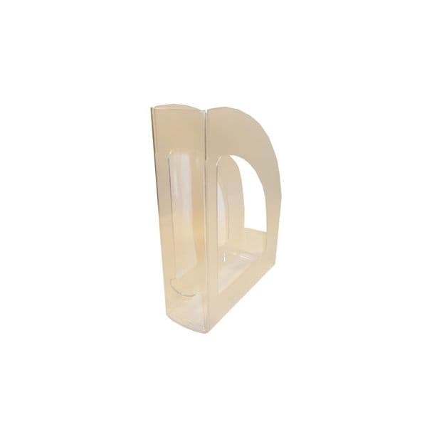 Porta Revistas de Plástico 320x250x80mm Cristal - 5751021