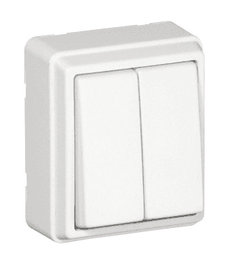 Efapel Comutador de Escada Duplo 10A 250V Série 3700 - 37101