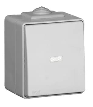 Efapel Botão Basculante Luminoso de 250V~ Cinzento - 48152 CCZ 5603011034603